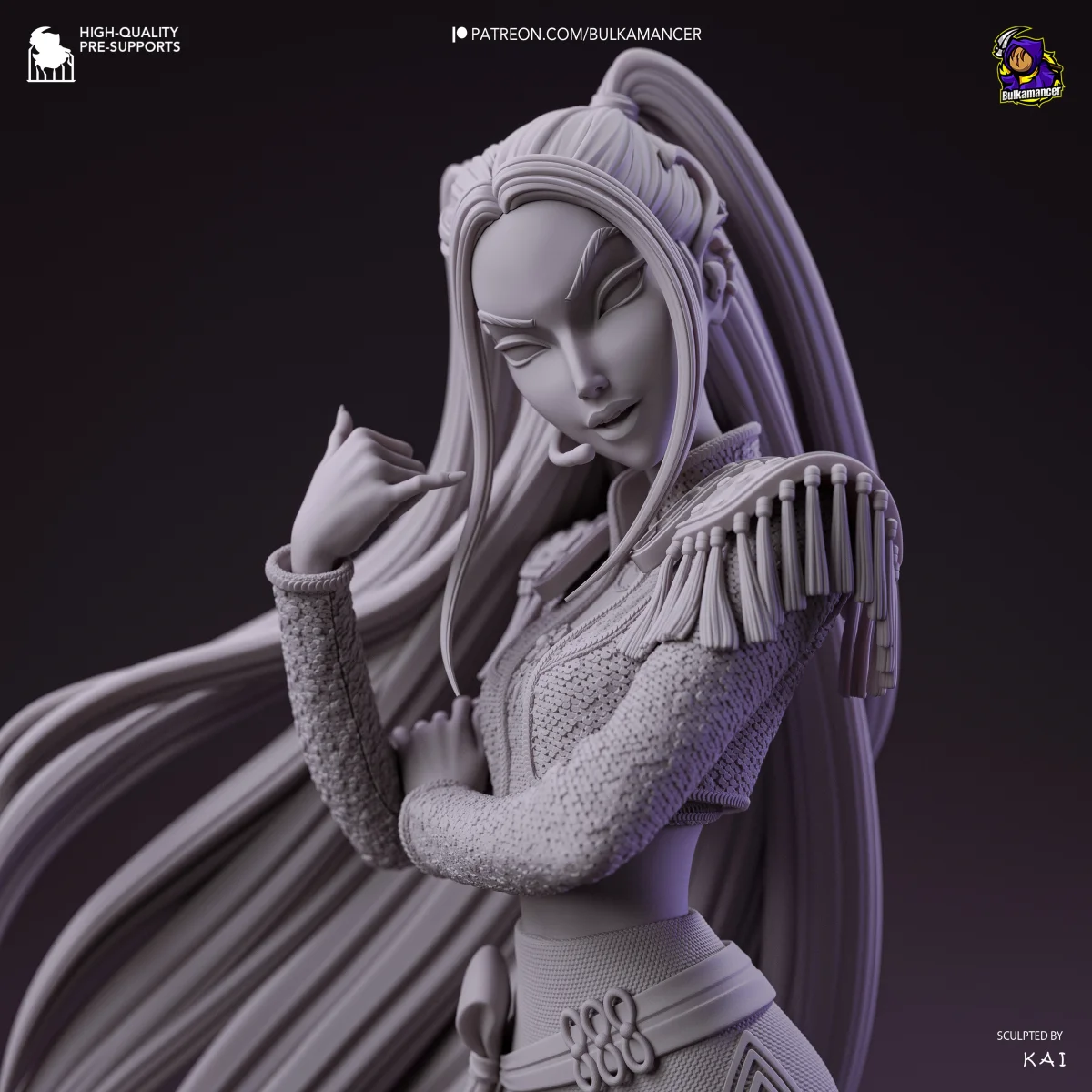 Golden Dancer | Fan Art | 3D Printed Resin Model Garage Kit | *Un-Painted* | Bulkamancer 5