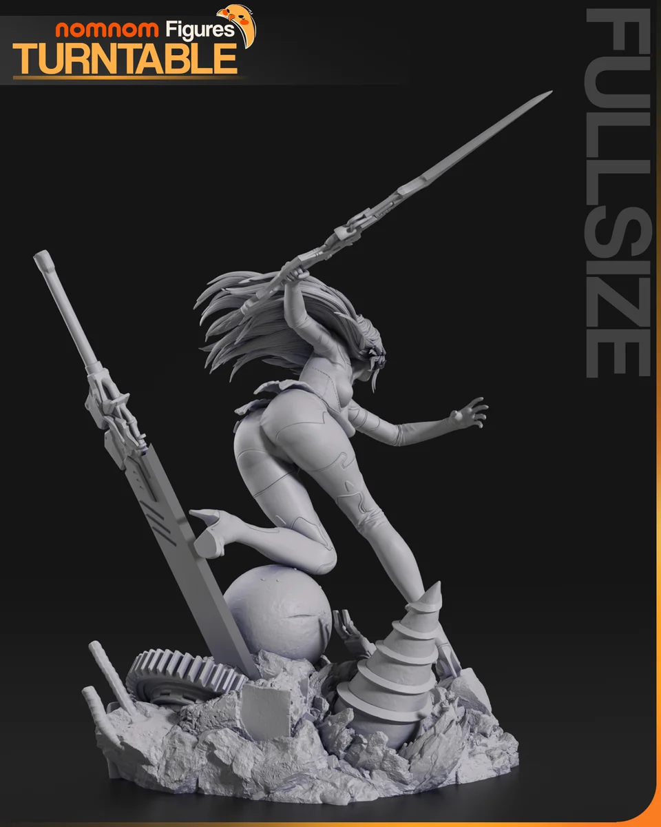 A2 | Fan Art | 3D Printed Resin Model Garage Kit | *Un-Painted* | Nomnom 7