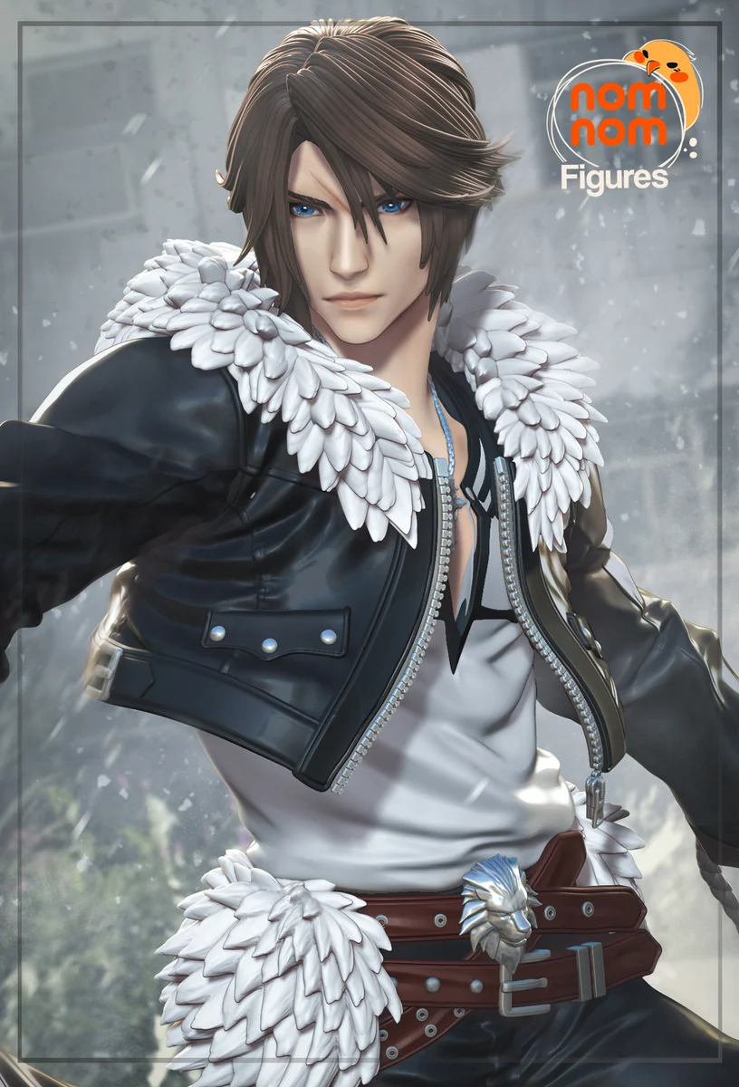 Squall Leonhart | Fan Art | 3D Printed Resin Model Garage Kit | *Un-Painted* | Nomnom
