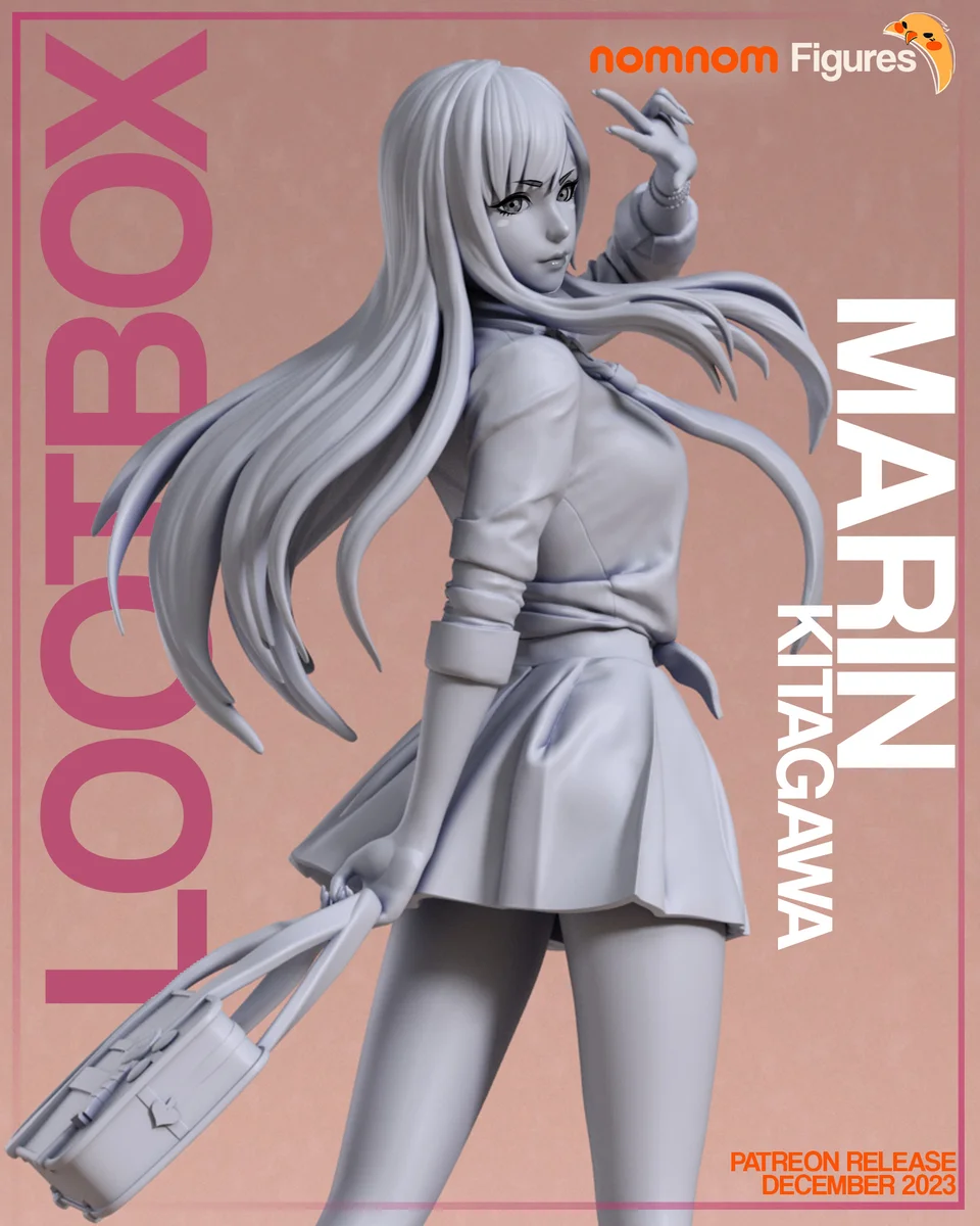 Marin Kitagawa | Fan Art | 3D Printed Resin Model Garage Kit | *Un-Painted* | Nomnom
