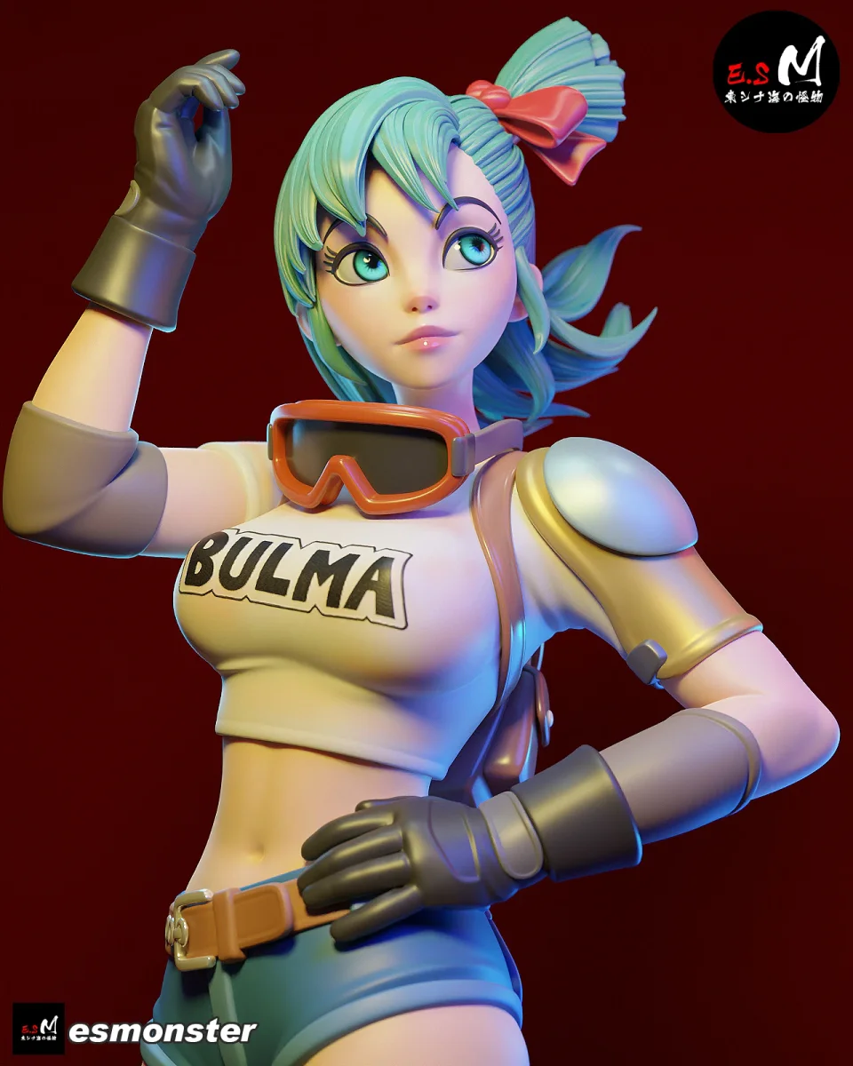 Bulma P2 | Fan Art | 3D Printed Resin Model Garage Kit | *Un-Painted* | ES Monster