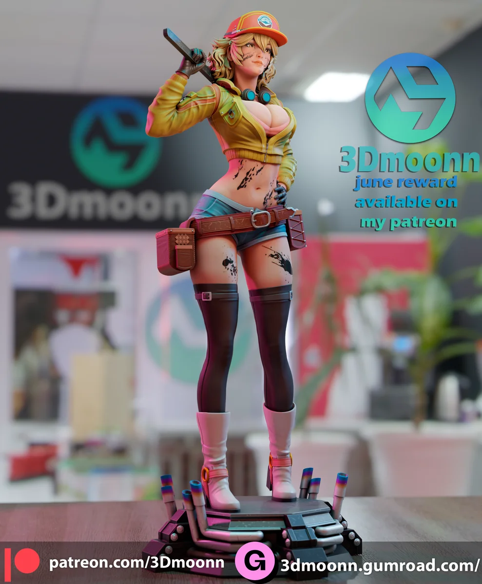 Cindy | Fan Art | 3D Printed Resin Model Garage Kit | *Un-Painted* | 3DMoonn 3