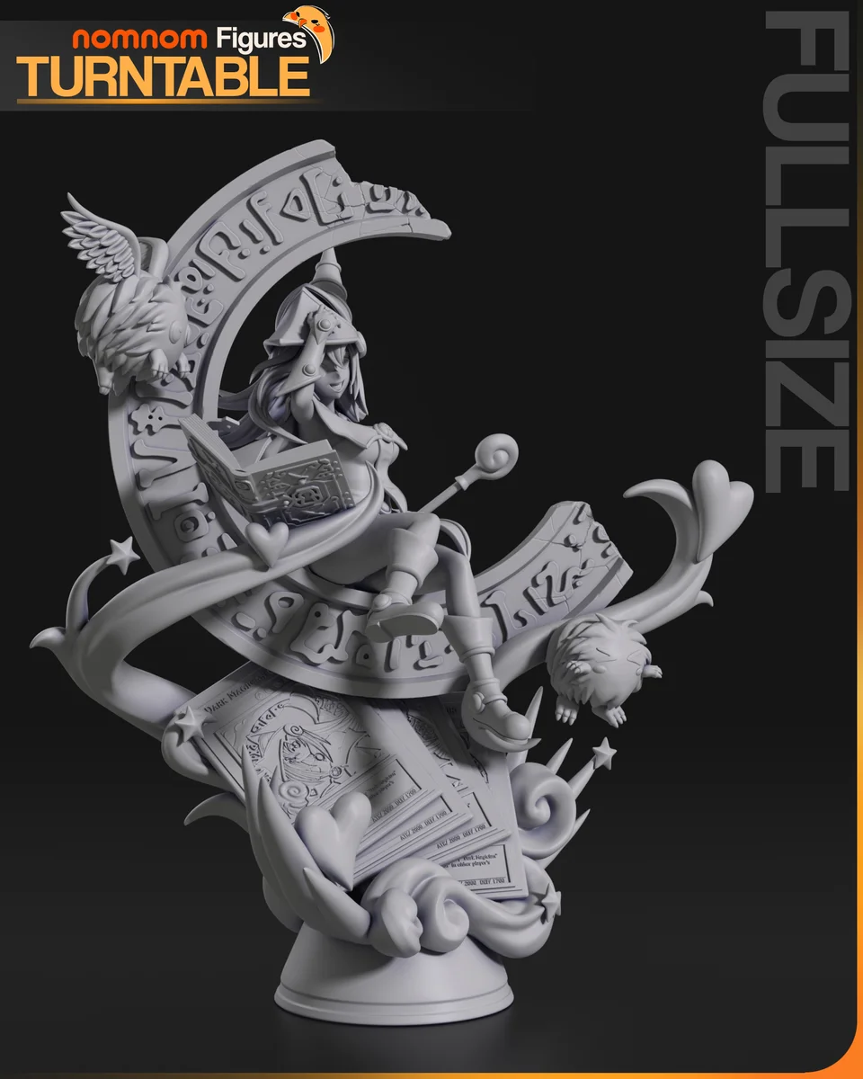 Dark Magician Girl | Fan Art | 3D Printed Resin Model Garage Kit | *Un-Painted* | Nomnom 6