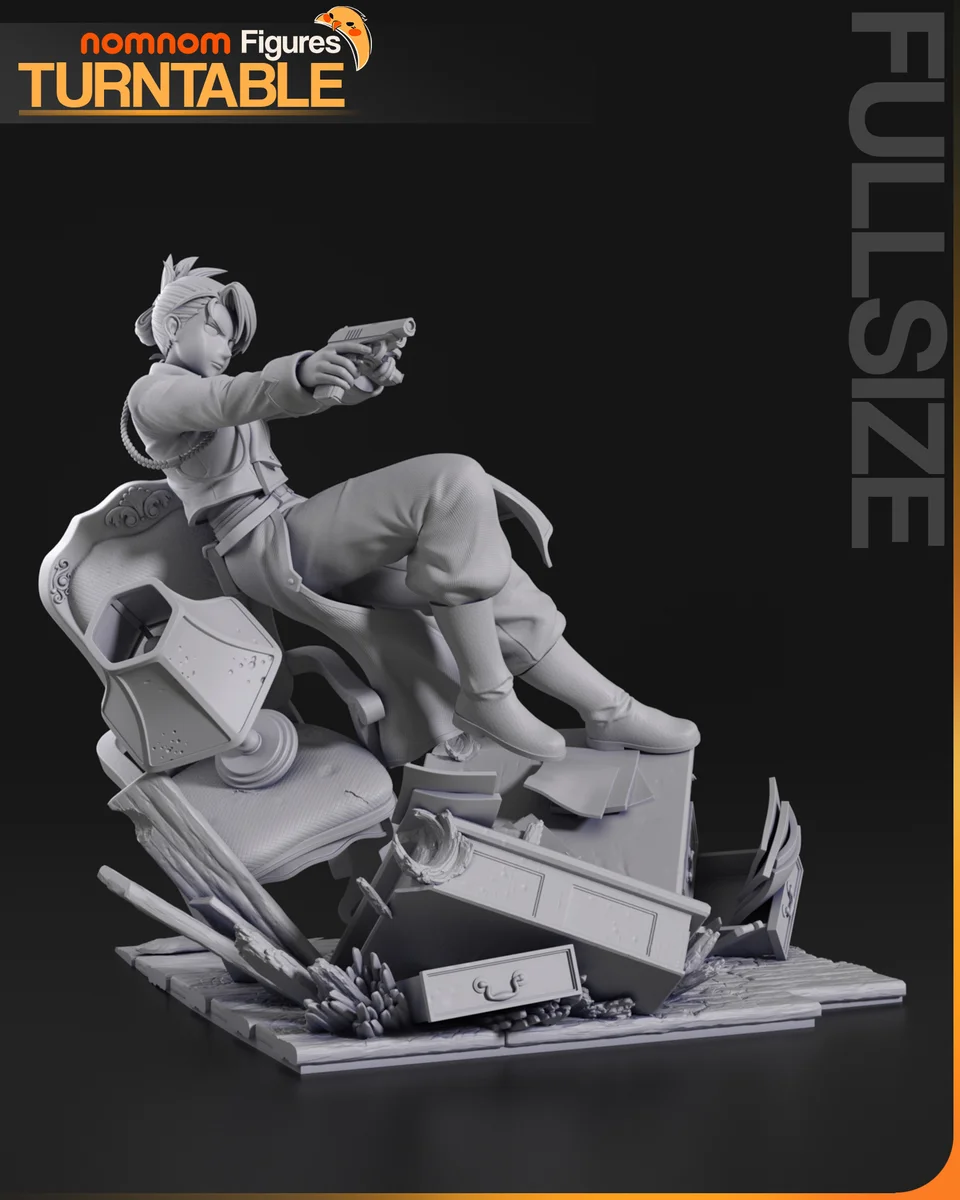 Riza Hawkeye | Fan Art | 3D Printed Resin Model Garage Kit | *Un-Painted* | Nomnom 9