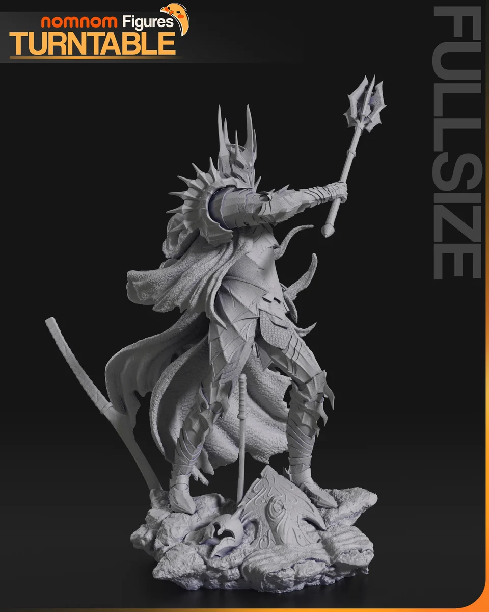 Sauron | Fan Art | 3D Printed Resin Model Garage Kit | *Un-Painted* | Nomnom 5