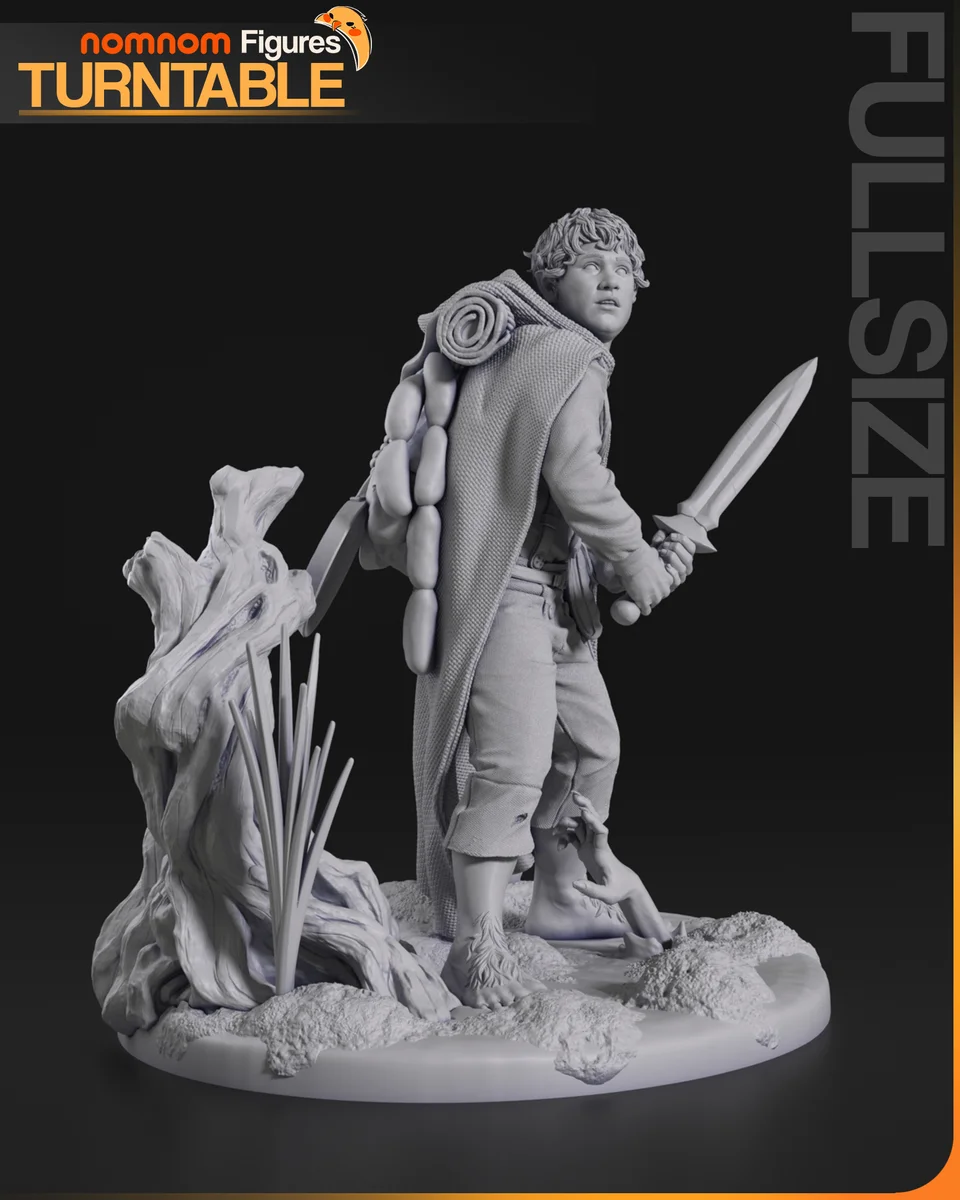 Samwise | Fan Art | 3D Printed Resin Model Garage Kit | *Un-Painted* | Nomnom 9