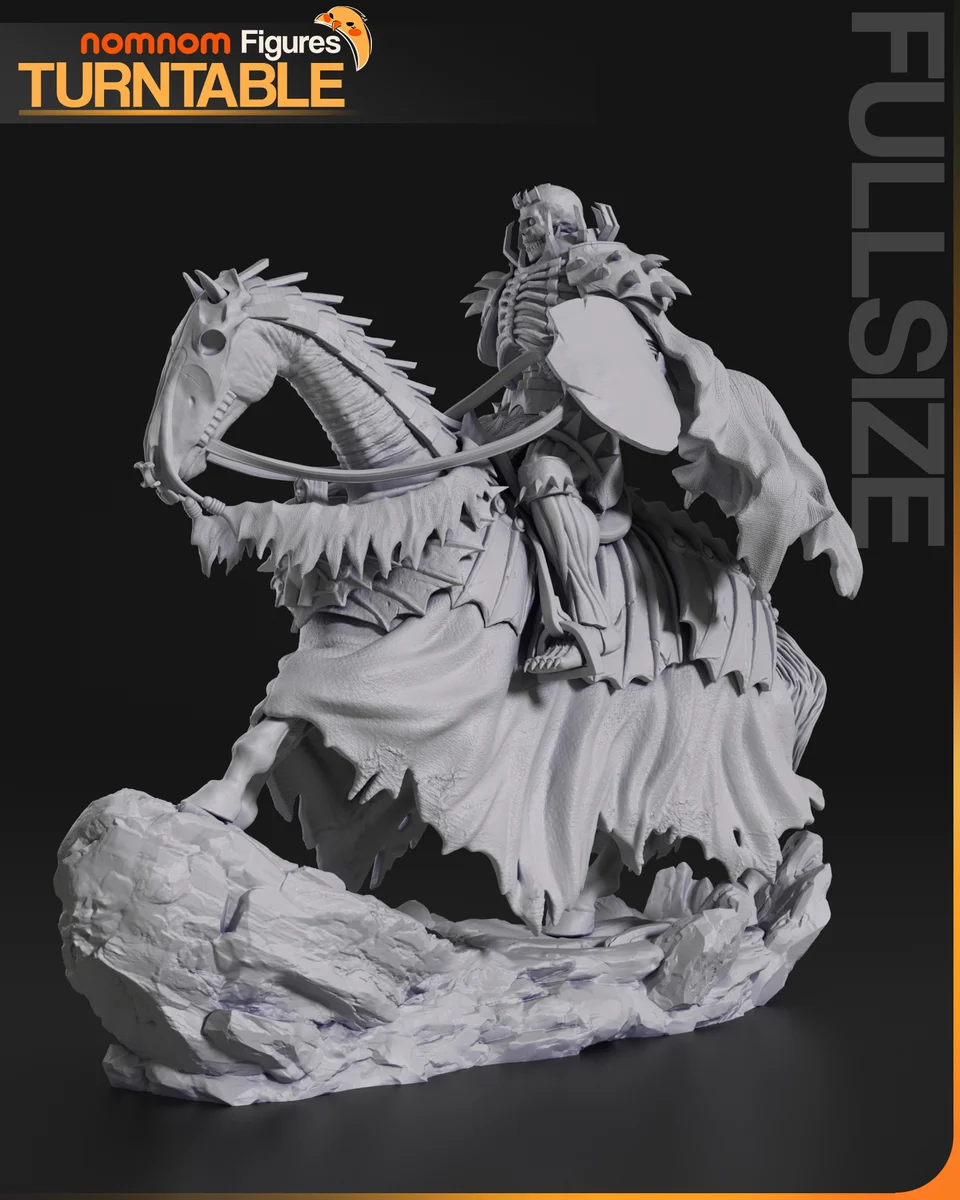 Skull Knight | Fan Art | 3D Printed Resin Model Garage Kit | *Un-Painted* | Nomnom 6