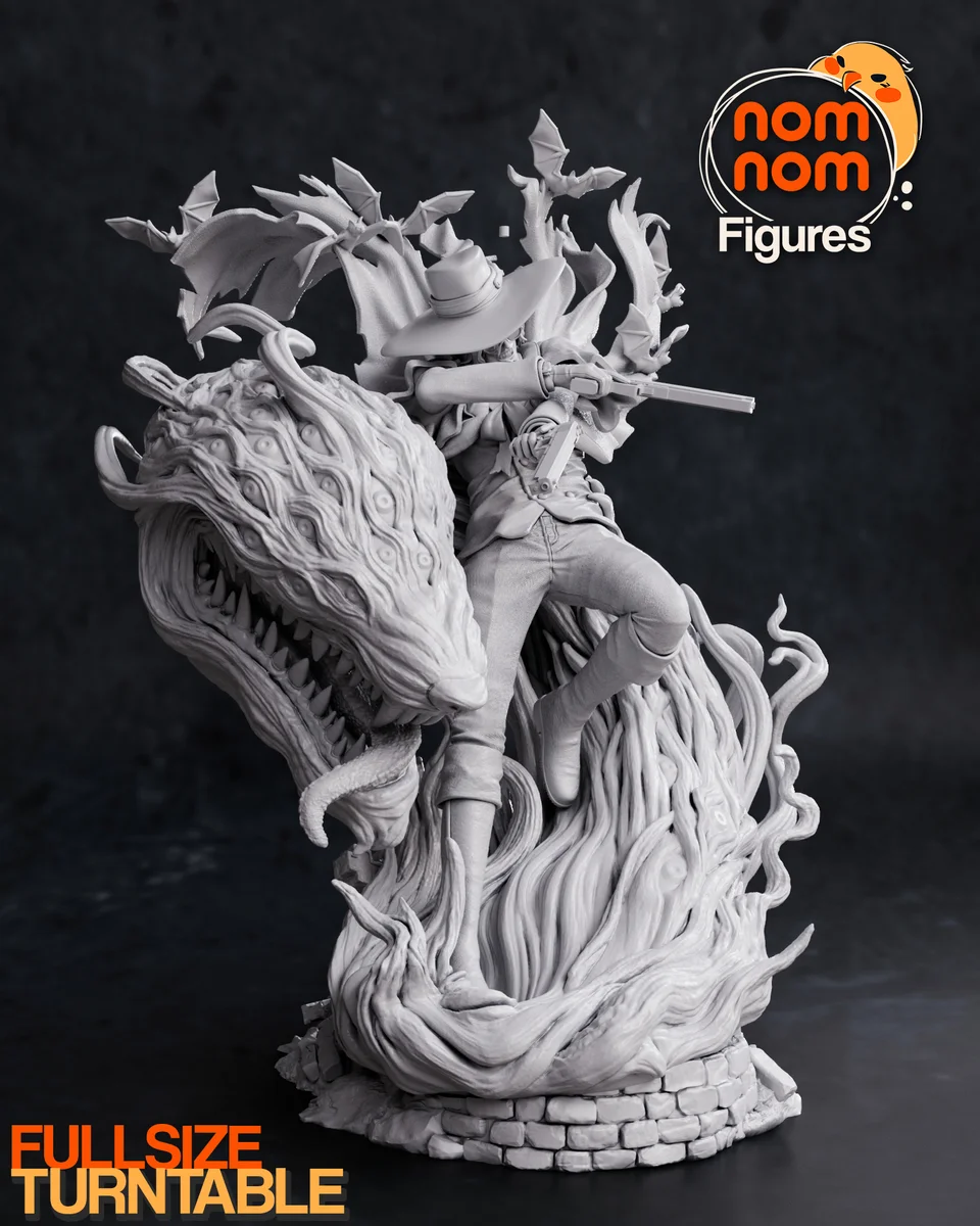 Alucard | Fan Art | 3D Printed Resin Model Garage Kit | *Un-Painted* | Nomnom 7