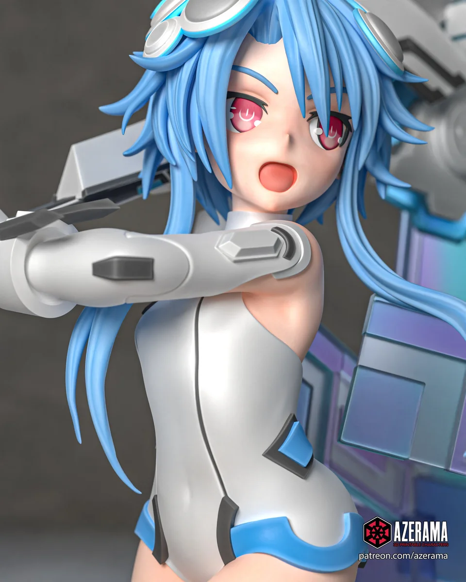 White Heart | Fan Art | 3D Printed Resin Model Garage Kit | *Un-Painted* | Azerama 4