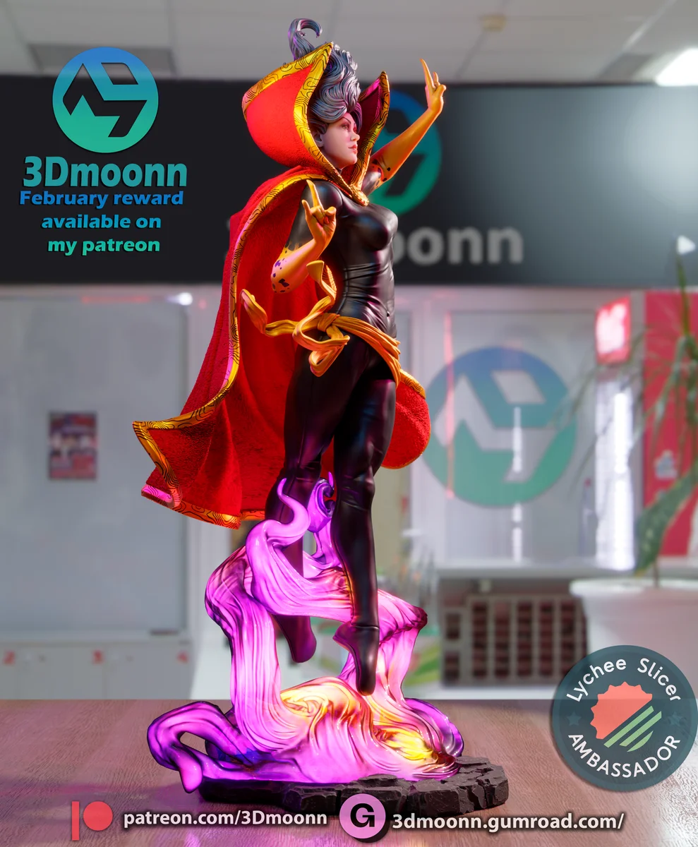 Clea Strange | Fan Art | 3D Printed Resin Model Garage Kit | *Un-Painted* | 3DMoonn 3