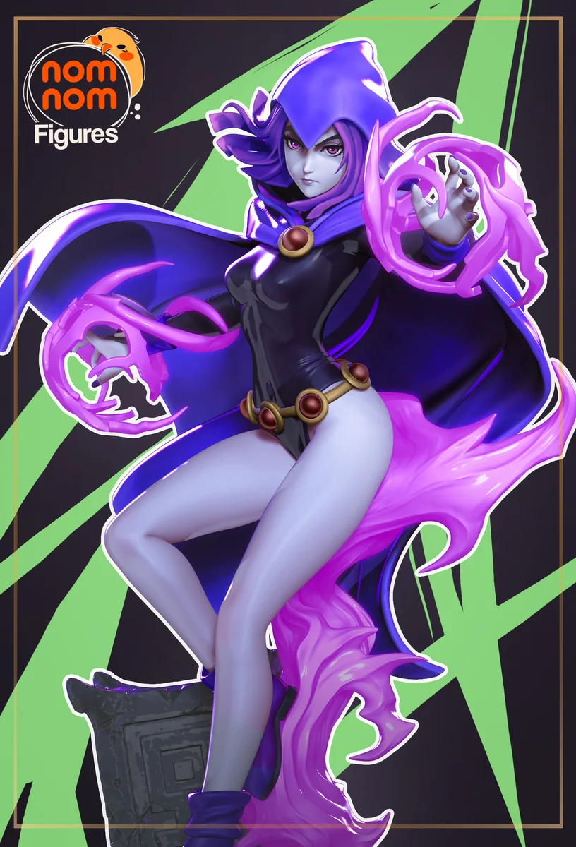 Raven | Fan Art | 3D Printed Resin Model Garage Kit | *Un-Painted* | Nomnom