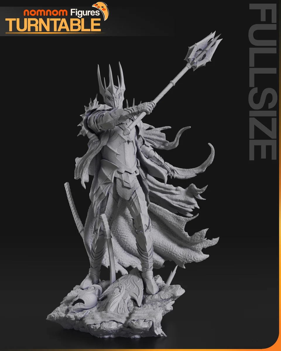 Sauron | Fan Art | 3D Printed Resin Model Garage Kit | *Un-Painted* | Nomnom 4
