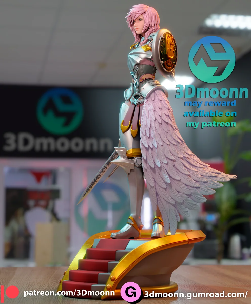 Lightning | Fan Art | 3D Printed Resin Model Garage Kit | *Un-Painted* | 3DMoonn 4