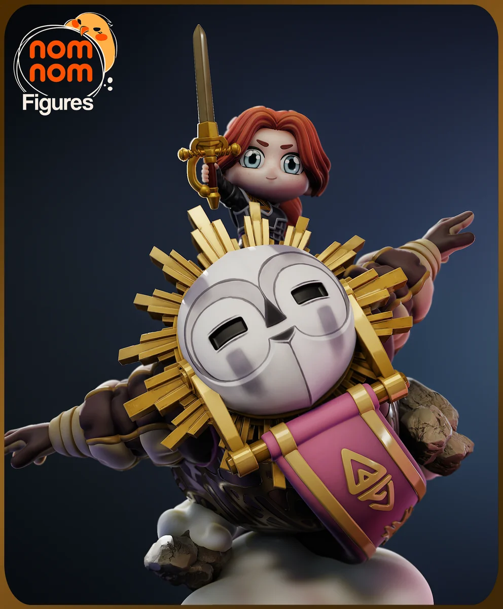 Chibi Esquie | Fan Art | 3D Printed Resin Model Garage Kit | *Un-Painted* | Nomnom 4
