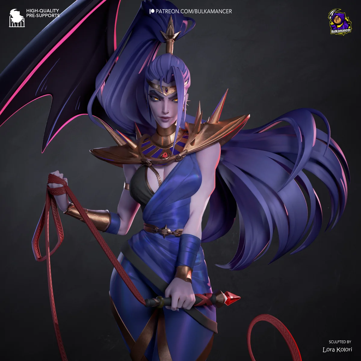 Megaera | Fan Art | 3D Printed Resin Model Garage Kit | *Un-Painted* | Bulkamancer