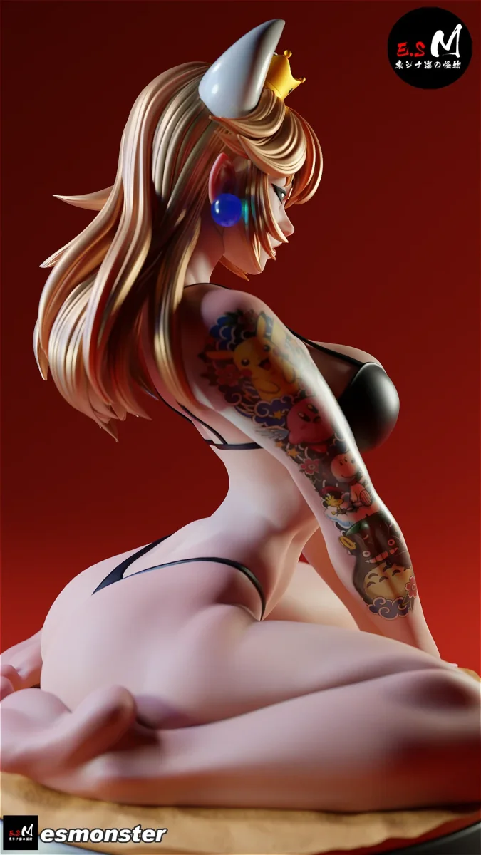 Bowsette (Suntanned) | Fan Art | 3D Printed Resin Model Garage Kit | *Un-Painted* | ES Monster 3