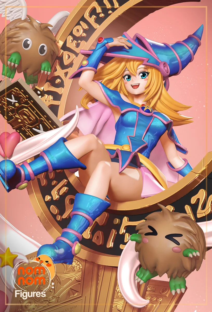 Dark Magician Girl | Fan Art | 3D Printed Resin Model Garage Kit | *Un-Painted* | Nomnom
