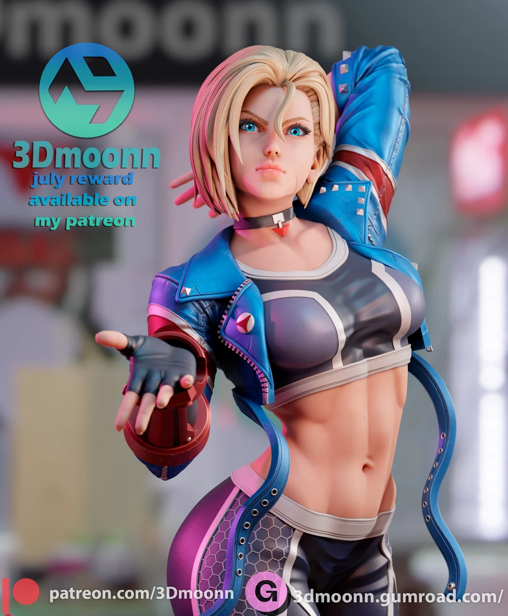 Cammy | Fan Art | 3D Printed Resin Model Garage Kit | *Un-Painted* | 3DMoonn