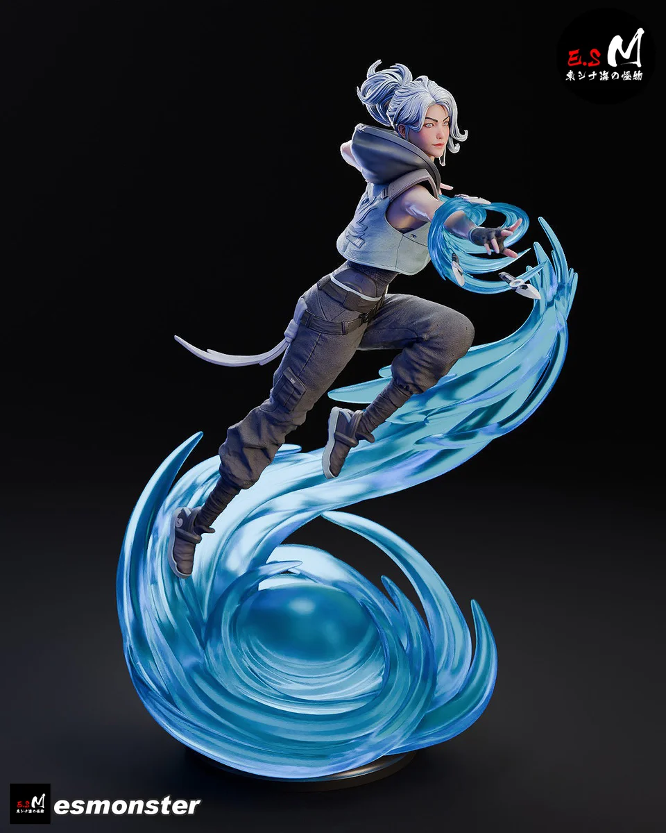 Jett (Valorant) | Fan Art | 3D Printed Resin Model Garage Kit | *Un-Painted* | ES Monster