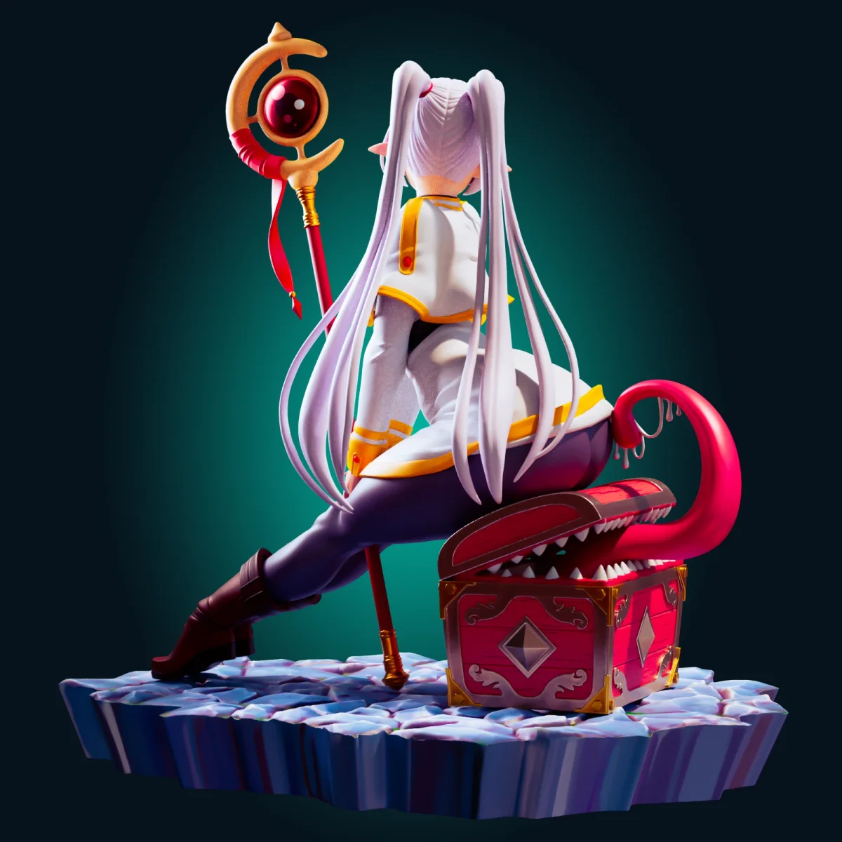 Frieren | Fan Art | 3D Printed Resin Model Garage Kit | *Un-Painted* | Officer Rhu 3