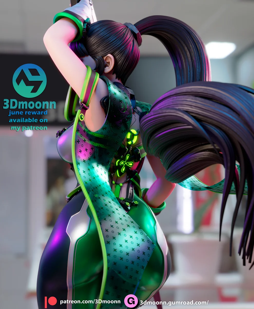 Eve | Fan Art | 3D Printed Resin Model Garage Kit | *Un-Painted* | 3DMoonn 3