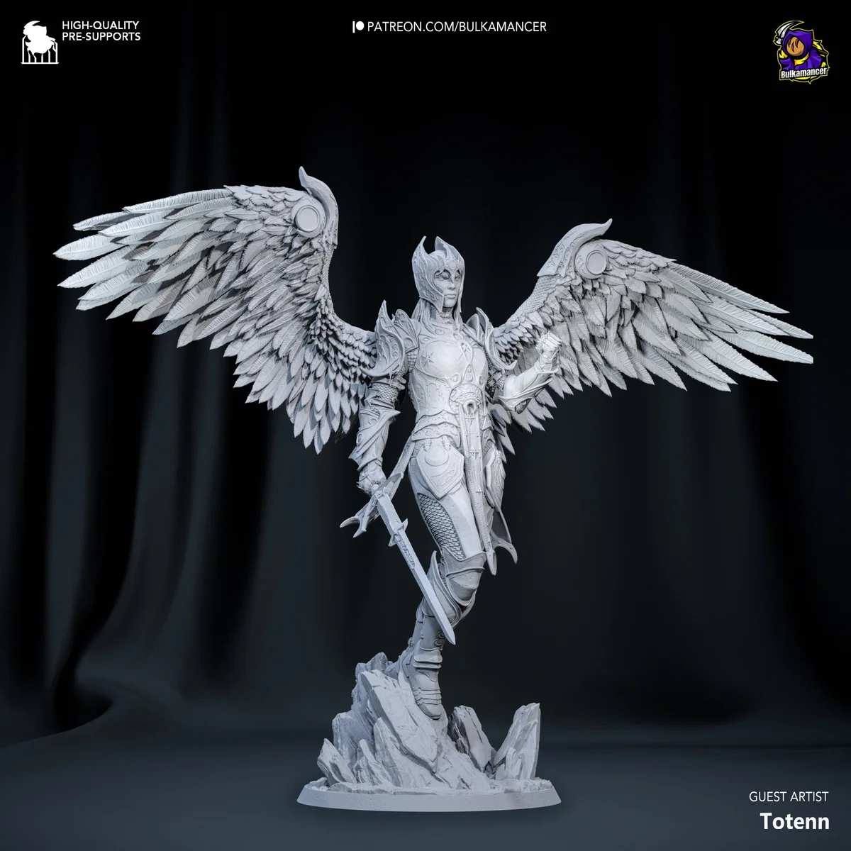 Resplendent Paladin | Fan Art | 3D Printed Resin Model Garage Kit | *Un-Painted* | Bulkamancer 7